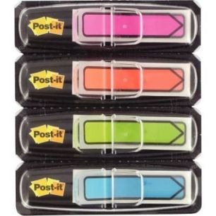 Achetez Carte de 4x24 marque-pages flèches post-it couleurs fun assorties 24929 POST-IT 3M pas cher..