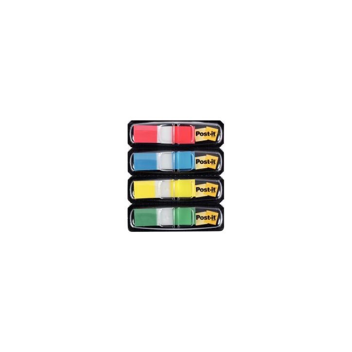 POST-IT Set de 4 x 35 marque-pages étroits assortis classiques, format 12 x 44 mm