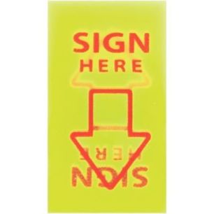 Achetez Carte de 50 index repositionnable Sign Here 26088 pas cher sur Ma Rentrée Scolaire