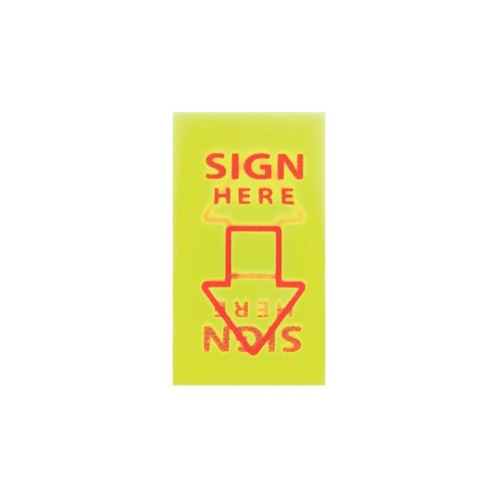 Carte de 50 index repositionnable Sign Here 26088