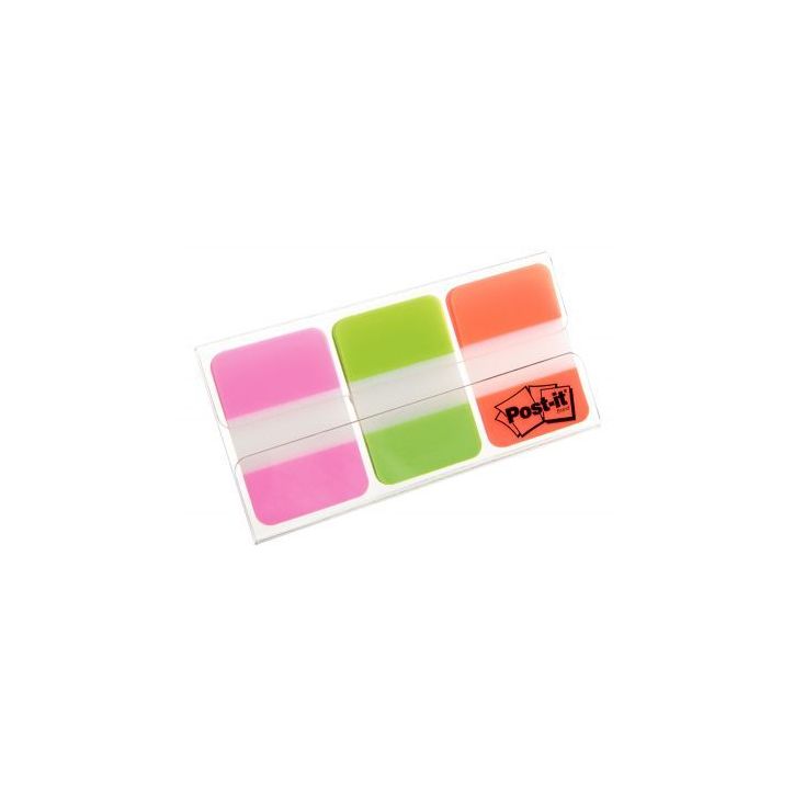POST-IT Marque-pages POST-IT® rigides (3x22) couleurs vives