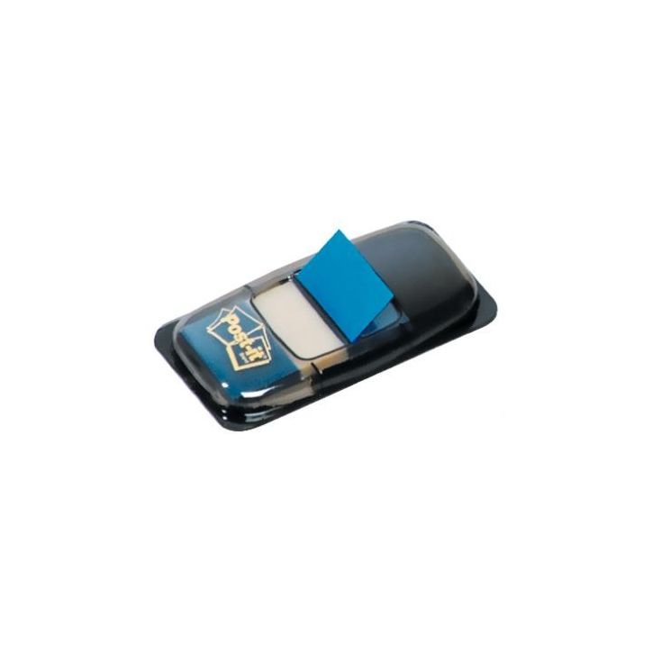 Carte de 50 index post-it repositionnables 25,4 x 43 mm bleu 23162 POST-IT 3M