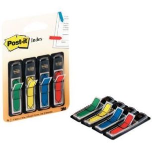 Carte de 4x24 marque-pages flèches post-it couleurs vives assorties 24928 POST-IT 3M Carte de 4x24 marque-pages flèches post-it couleurs vives assorties 24928 POST-IT 3M