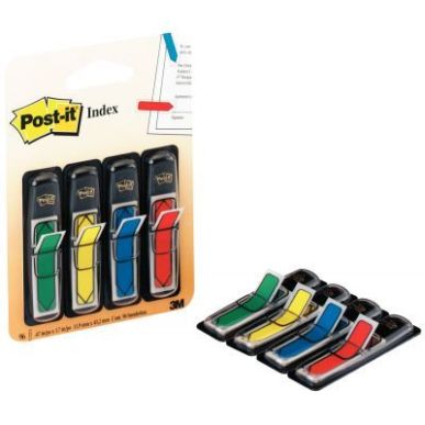 Achetez Carte de 4x24 marque-pages flèches post-it couleurs vives assorties 24928 POST-IT 3M pas ch..