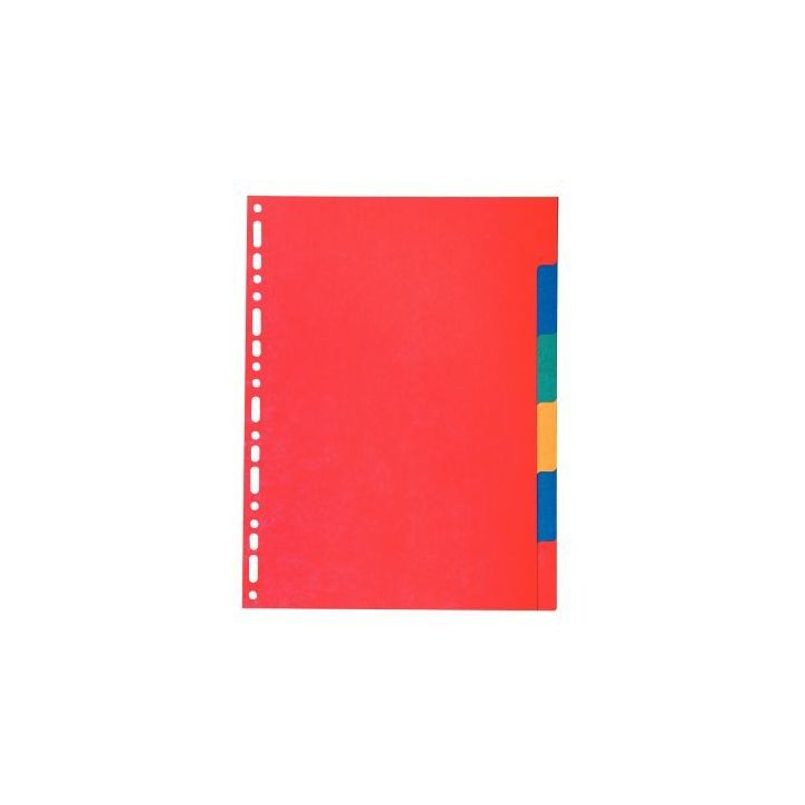 Jeu de 6 intercalaires à  touches neutres en carte recyclée 220g format A4 2006E EXACOMPTA