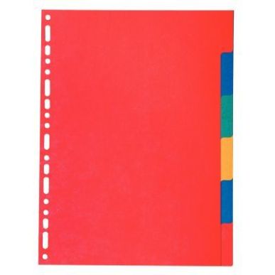 Achetez Jeu de 6 intercalaires à  touches neutres en carte recyclée 220g format A4 2006E EXACOMPT..