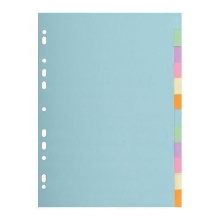 Achetez Jeu d'intercalaires 12 positions en carte recyclée 170g Format A4 pas cher sur Ma Rentré..