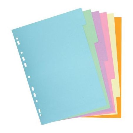 Achetez Jeu d'intercalaires 6 positions en carte recyclée 170g. Format A4 pas cher sur Ma Rentrée ..