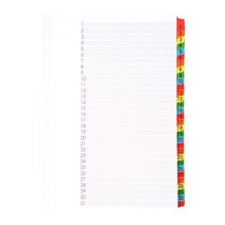 Achetez Intercalaires numériques 1 à 31 touches format A4+ 8337131-980 LANDS pas cher sur Ma Rentr..