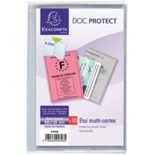 Achetez Etui multi-cartes 4 volets en PVC 5396UE EXACOMPTA pas cher sur Ma Rentrée Scolaire
