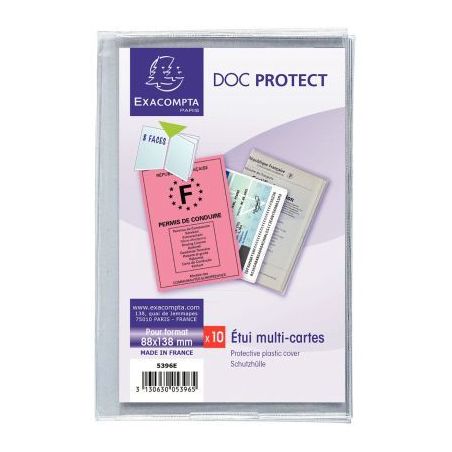 Achetez Etui multi-cartes 4 volets en PVC 5396UE EXACOMPTA pas cher sur Ma Rentrée Scolaire