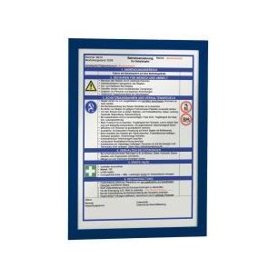 Achetez Sac de 2 cadres d'affichage A4 adhésif repositionnable avec contour magnétique bleu 4872-0..