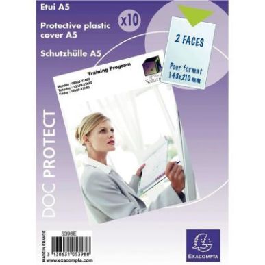 Achetez EXA SACHET DE 10 ETUIS DE PROTECTION A5 PVC 5398E pas cher sur Ma Rentrée Scolaire