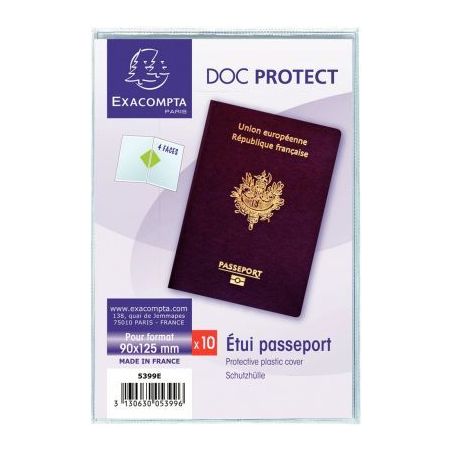 Achetez Etui pour passeport en PVC 5399UE EXACOMPTA pas cher sur Ma Rentrée Scolaire