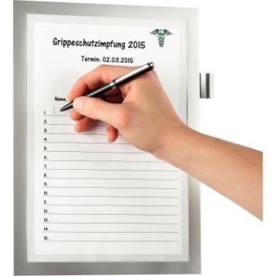 Achetez Pochette cadre d'affichage adhésif A4 (21x29,7cm) argent 4993-23 DURABLE pas cher sur Ma Re..