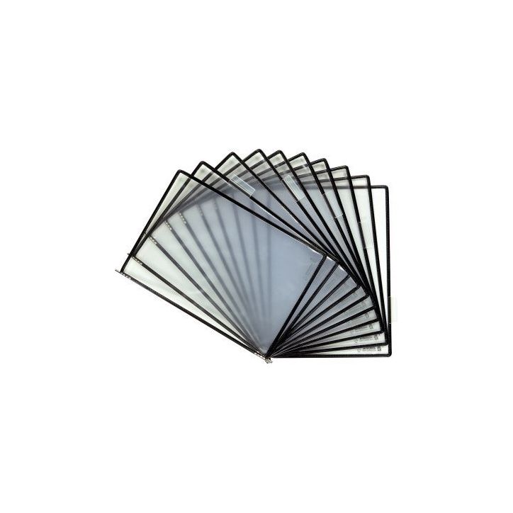 Sachet de 10 poches noires A4 pour code 08969 114507 TARIFOLD
