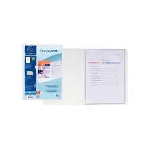 Achetez Protège-documents personnalisable KREACOVER 20 vues, blanc 58109E KREACOVER EXACOMPTA pas c..