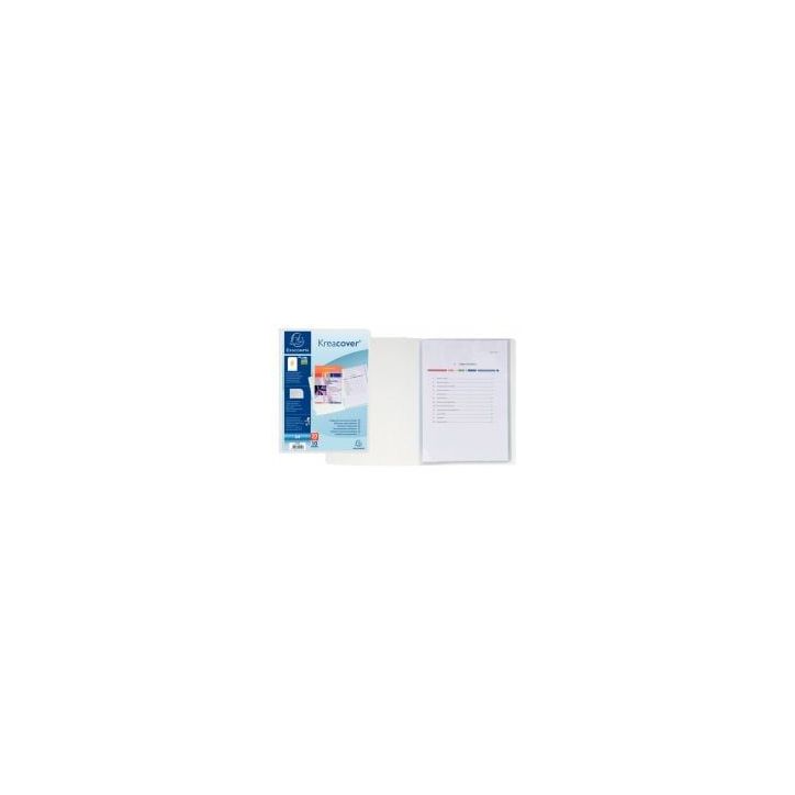 Protège-documents personnalisable KREACOVER 20 vues, blanc 58109E KREACOVER EXACOMPTA