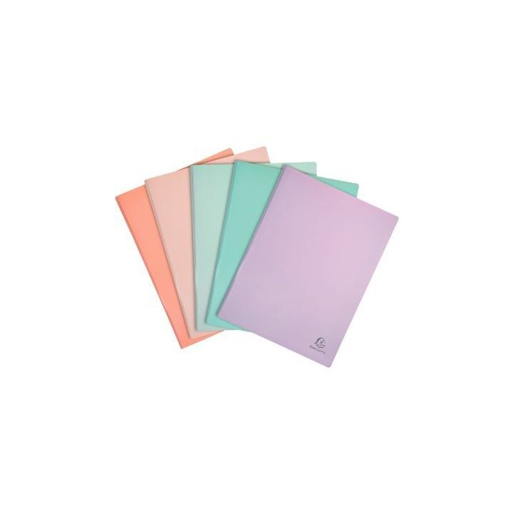 Protège-documents AQUAREL 80 vues en polypropylène, coloris assortis 88460E AQUAREL EXACOMPTA