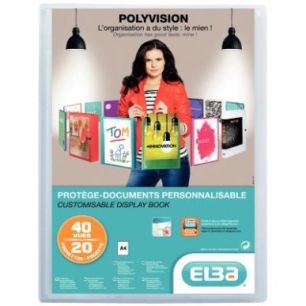 Achetez Protège-documents personnalisable POLYVISION 40 vues, pour format A4 21x29,7 cm, incolore 1..