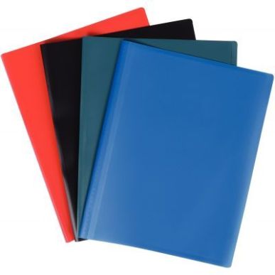 Achetez Carton de 30 protège-documents couverture souple en polypropylène 40 vues, coloris assorti..