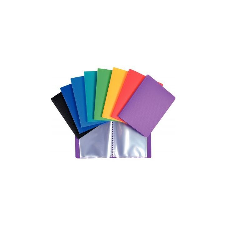 Lot de 20 protège-documents 40 vues en polypropylène, format 11x15 cm, coloris assortis 88209E X20 OPAK EXAC(...)