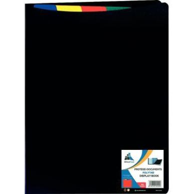Achetez Protège-documents en polypropylène 100 vues noir + 5 intercalaires 060705NOIR pas cher sur..