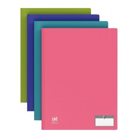 Achetez Carton de 10 protège-documents MEMPHIS 20 pochettes fixes 40 vues couleurs modernes assorti..