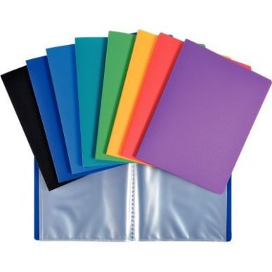 Achetez Lot de 10 protège-documents 40 vues en polypropylène, format 17x22 cm, coloris assortis 88..