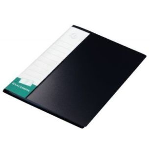 Protège-documents Up-line en polypropène rigide, 60 vues, coloris noir 88301E EXACOMPTA
