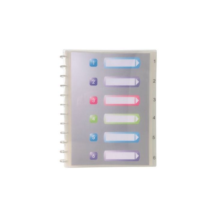 Protège-documents à pochettes amovibles en polypropylène Crystal, 60 vues 86320E CRYSTAL EXACOMPTA