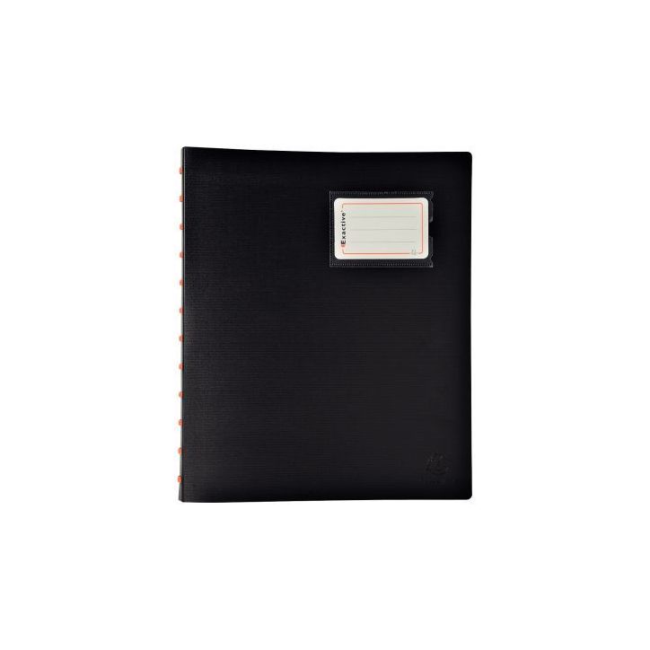 Protège-documents 80 vues EXACTIVE pochettes amovibles, noir 86434E EXACTIVE EXACOMPTA