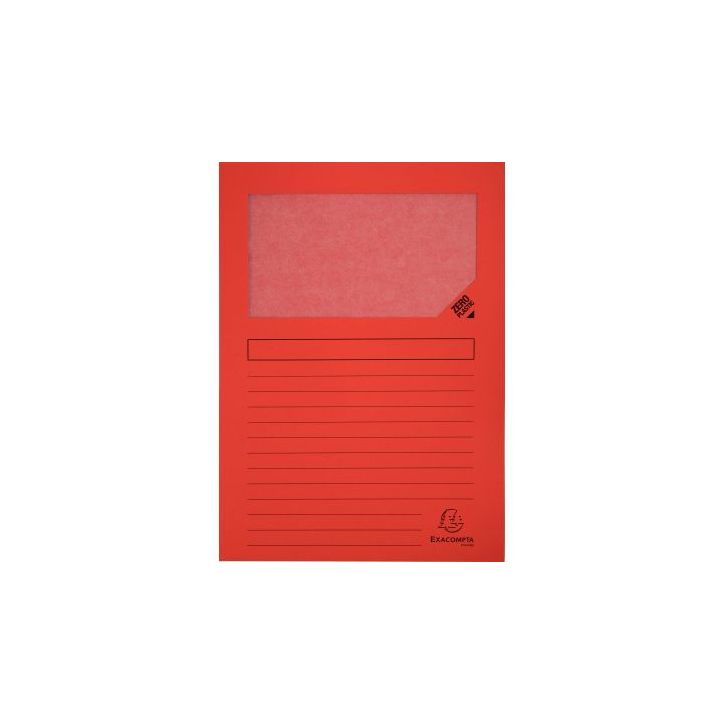 Paquet de 100 pochettes coin papier FOREVER 130g, rouge 50105E FOREVER EXACOMPTA