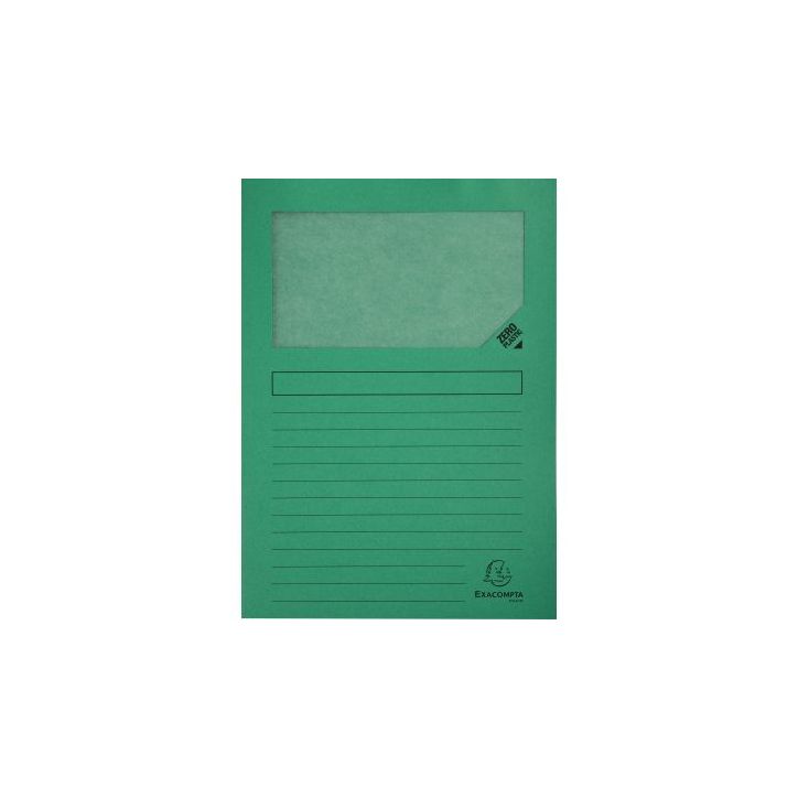 Paquet de 100 pochettes coin papier FOREVER 130g, vert 50103E FOREVER EXACOMPTA