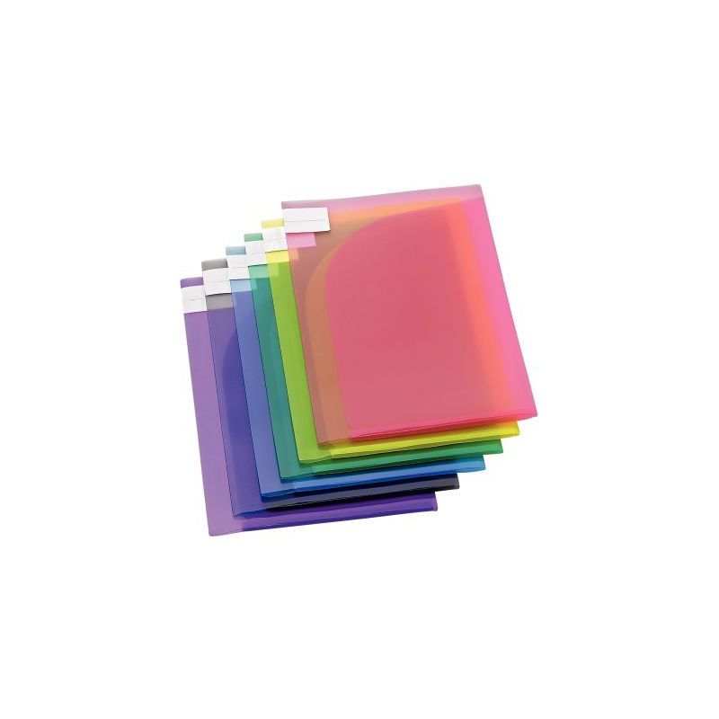 Achetez Paquet de 12 chemises coin de présentation double poche en polypropylène, coloris assortis.. Achetez Paquet de 12 chemises coin de présentation double poche en polypropylène, coloris assortis..