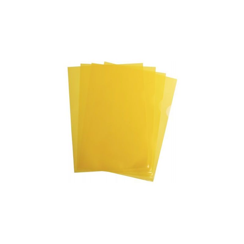 Achetez Boîte de 100 pochettes coin en polypropylène grainé 9/100 ème format 21x29,7 cm jaune 1.. Achetez Boîte de 100 pochettes coin en polypropylène grainé 9/100 ème format 21x29,7 cm jaune 1..