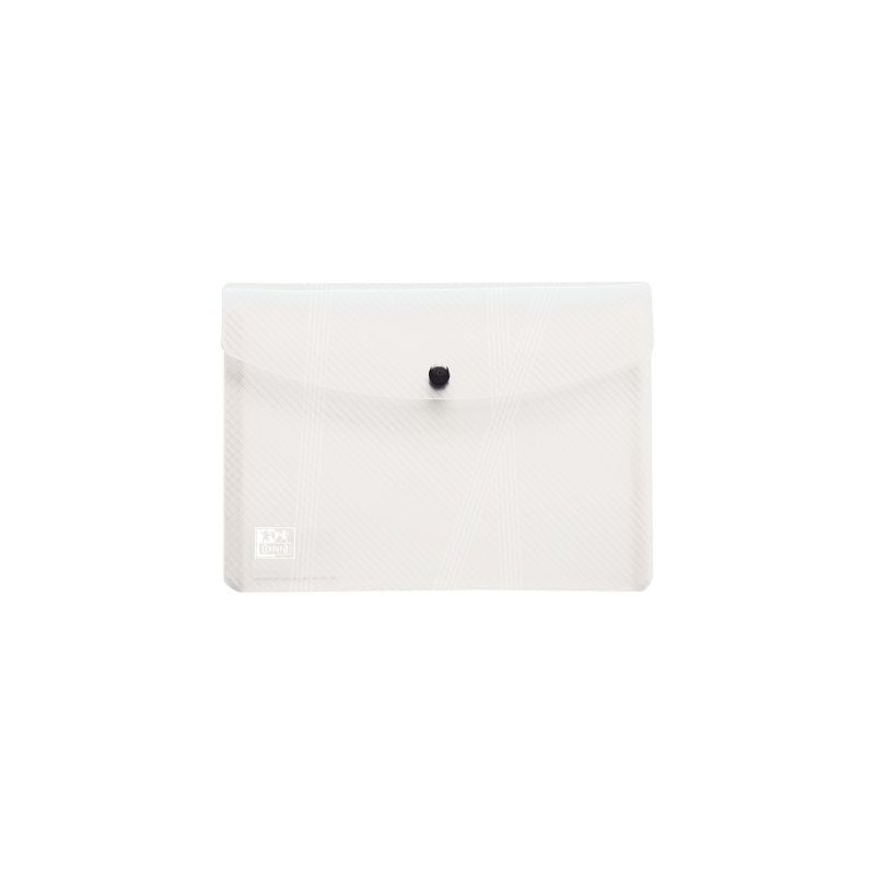 Achetez Paquet de 5 enveloppes en polypropylène incolore pour format A5 fermeture par bouton pressi..