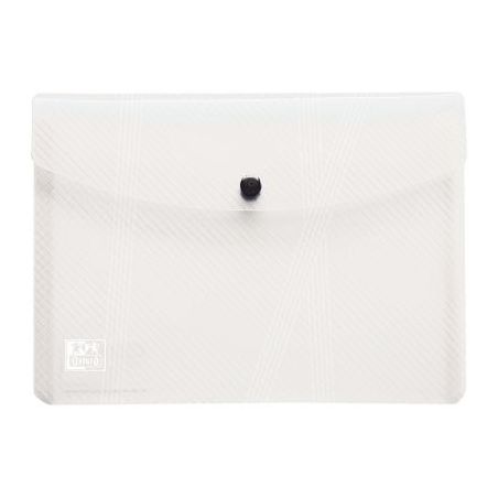Achetez Paquet de 5 enveloppes en polypropylène incolore pour format A5 fermeture par bouton pressi..