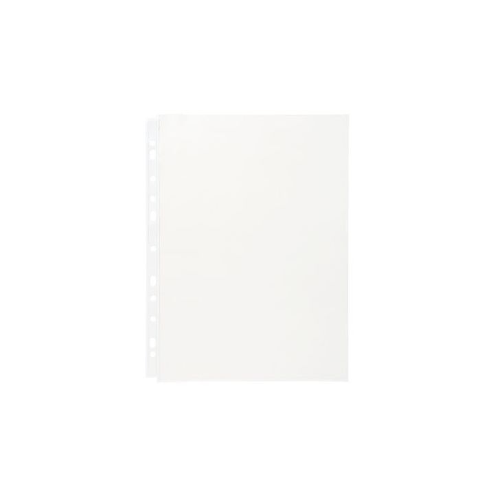 Sachet de 10 pochettes perforées pour format A4 en PVC 10/100ème 2601