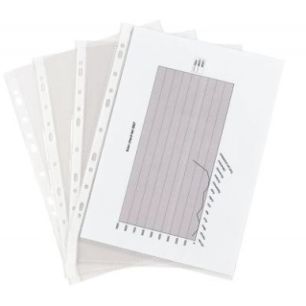 Achetez Sachet de 100 pochettes perforées en polypropylène aspect lisse Format 21x29,7 cm épaisse..