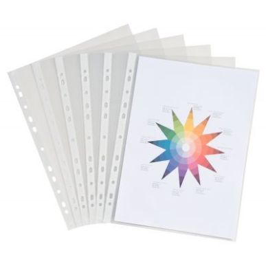 Achetez Sachet de 50 pochettes perforées en polypropylène format 21x29,7 cm épaisseur 9/100ème 1..