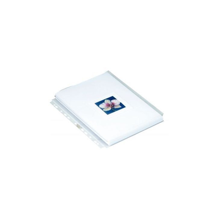 Sachet de 10 pochettes perforées à soufflet sans rabat pour format 21x29,7 cm 5507E EXACOMPTA