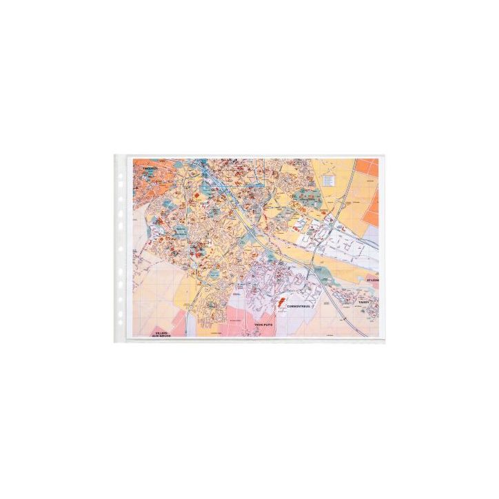 Sachet de 25 pochettes perforées en polypropylène grainé 29,7 x 42 cm A L'italienne 100740983 NOKI