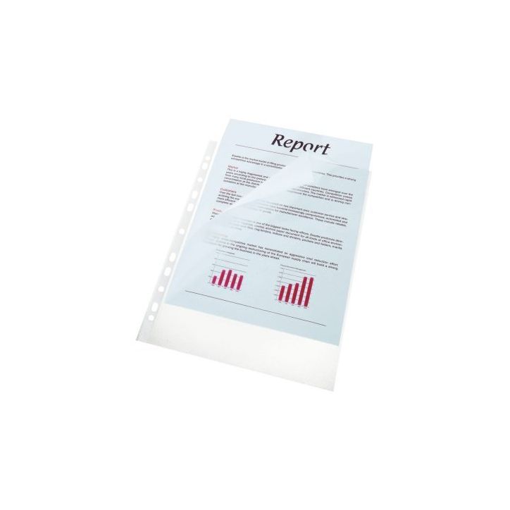 Sachet de 100 pochettes perforées en polypropylène, ouverture 2 côtés 100746523