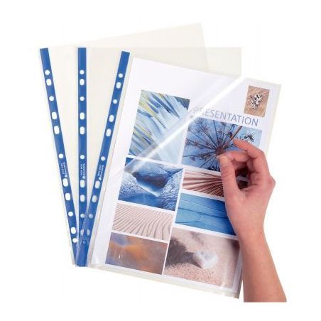 Achetez Boite de 100 pochettes perforées STOP DOC en polypropylène 6/100ème aspect lisse format A..
