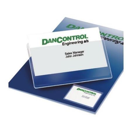 Achetez Blister de 10 pochettes adhésives transparentes pour cartes de visite format 60x105 mm 1011..