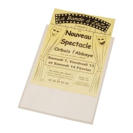 Achetez Blister de 10 pochettes adhésives transparentes pour format A5 10085 3L pas cher sur Ma Ren..