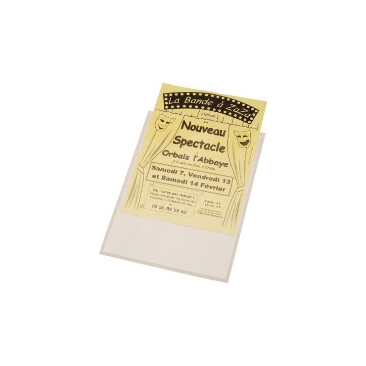 Blister de 10 pochettes adhésives transparentes pour format A5 10085 3L