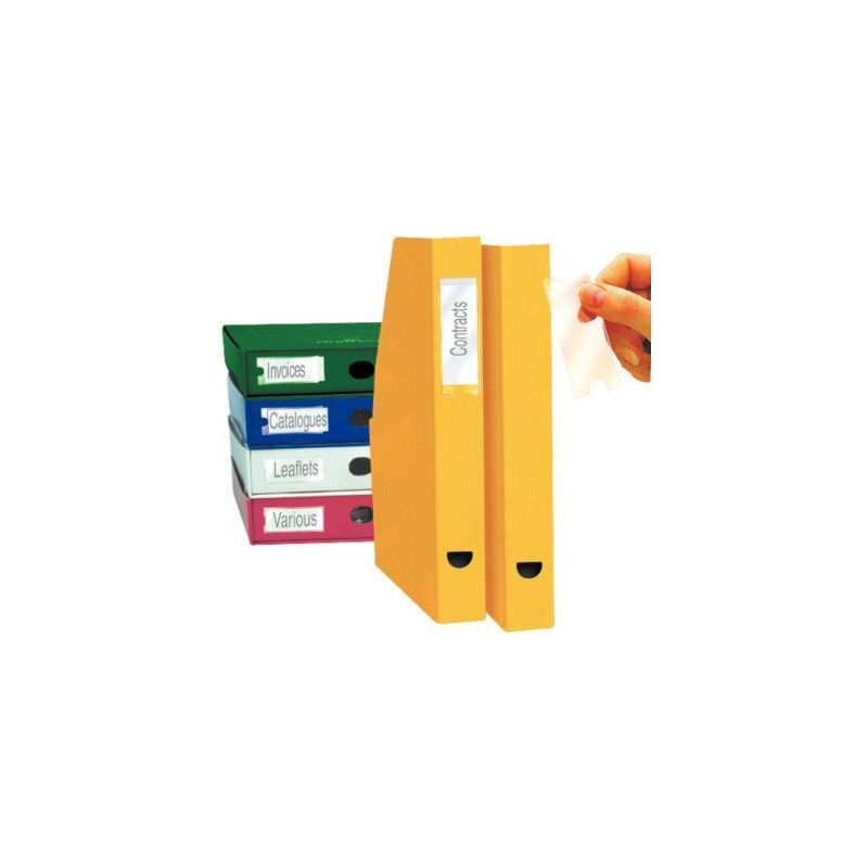 Achetez Blister de 6 porte-étiquettes adhésives en polypropylène format 55x102 mm 10335 3L pas ch.. Achetez Blister de 6 porte-étiquettes adhésives en polypropylène format 55x102 mm 10335 3L pas ch..