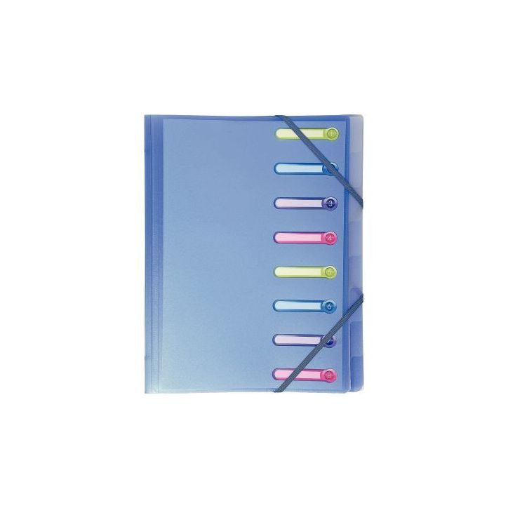 Trieur en polypropylène CHROMALINE 8 compartiments, coloris assortis 56189E CHROMALINE EXACOMPTA